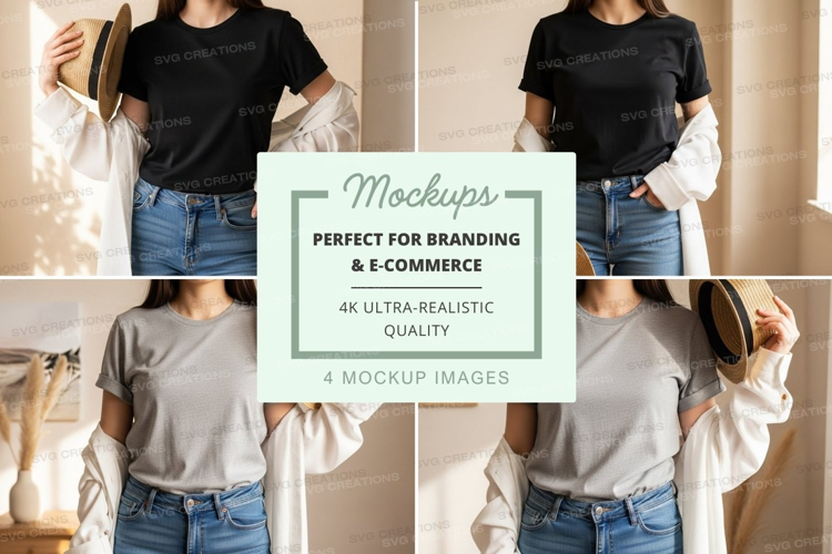 Casual summer fashion mockup