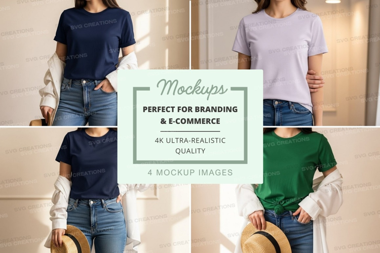 Casual t-shirt mockup