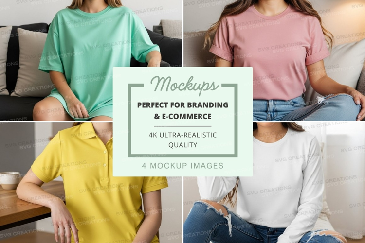Casual t-shirt mockup