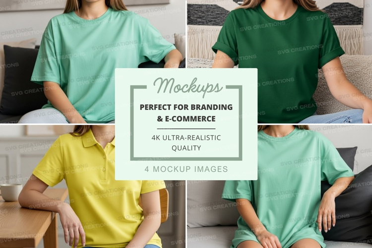 Casual t-shirts mockup