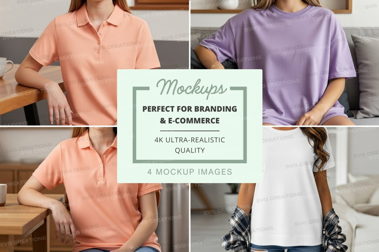 Casual t-shirt mockup