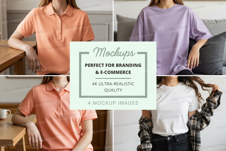 Casual t-shirt mockup