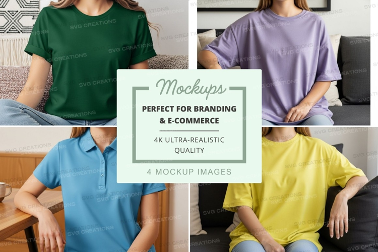 Casual t-shirts mockup