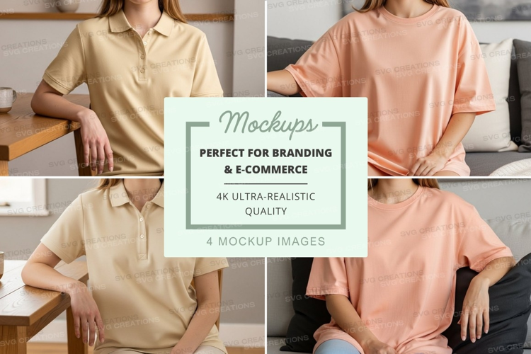 Casual t-shirt mockup