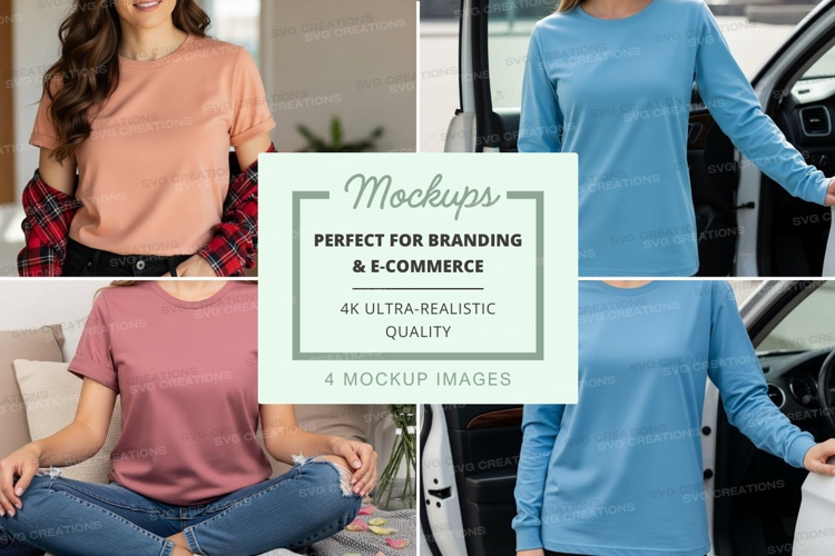 Casual t-shirt mockup