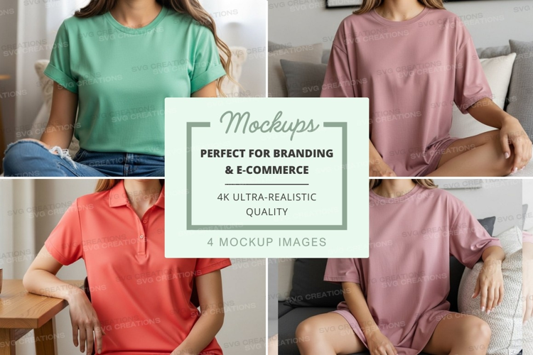 Casual t-shirt mockup