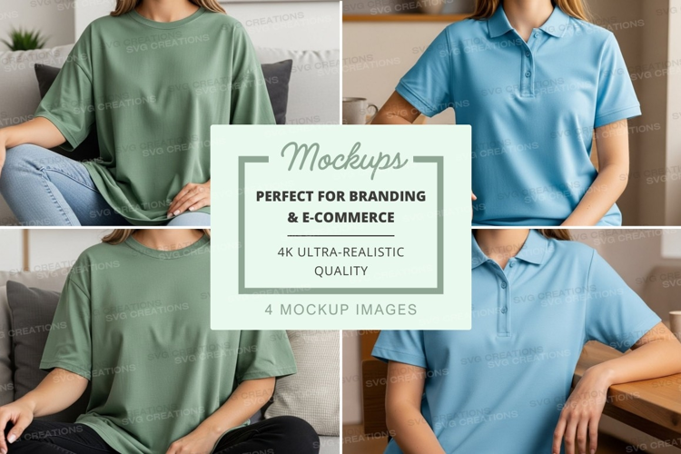 Casual t-shirt mockup