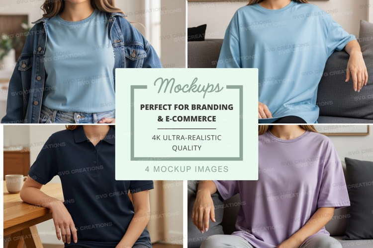 Casual t-shirt mockup