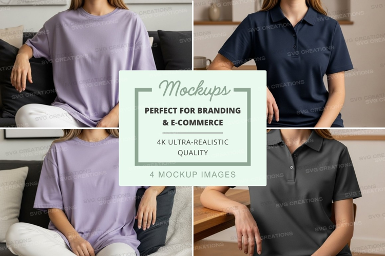 Casual relaxation mockup