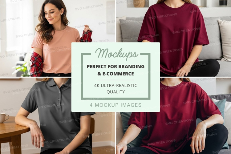 Casual t-shirt mockup