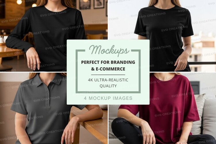 Casual t-shirt mockup example image 1