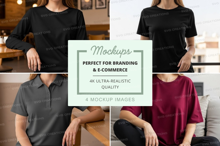 Casual t-shirt mockup
