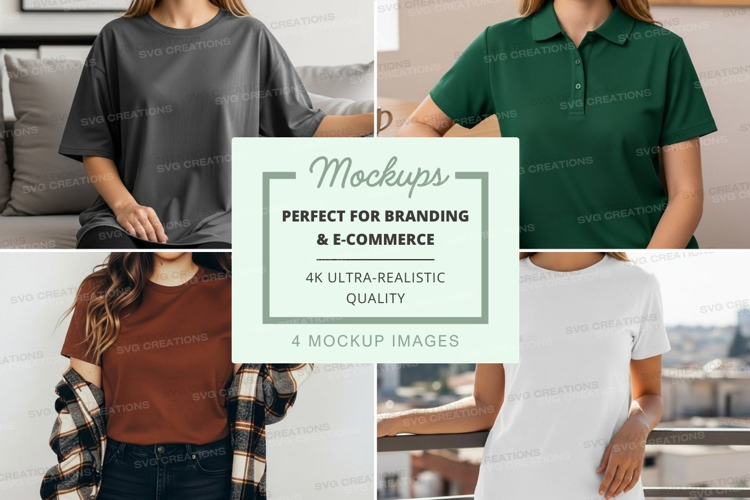 Casual t-shirt mockup