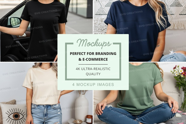 Casual t-shirts mockup