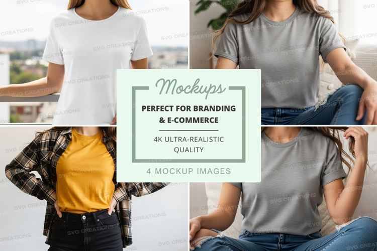 Casual t-shirt mockup