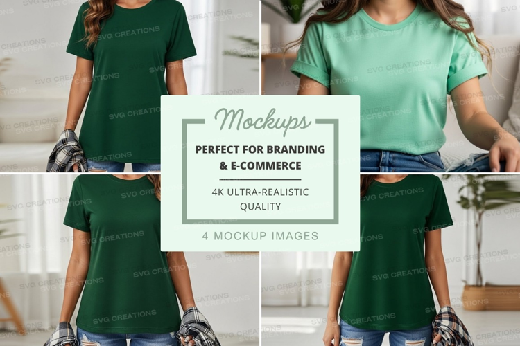 Casual t-shirt mockup