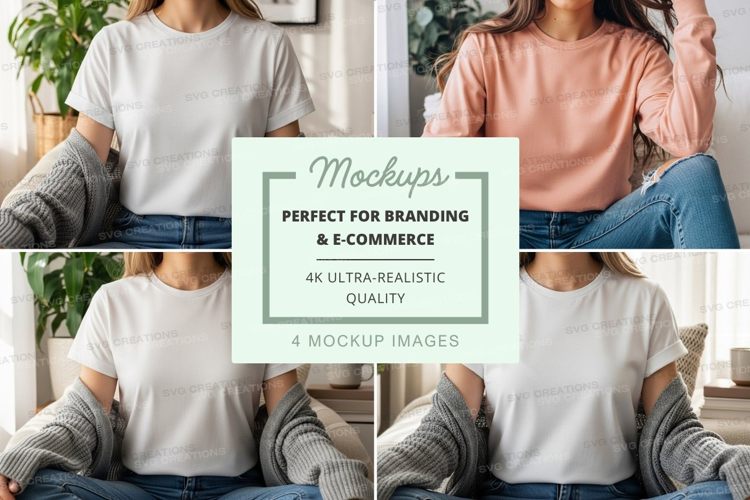 Casual t-shirt mockup