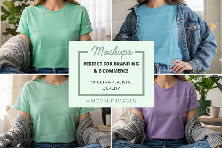 Casual t-shirts mockup
