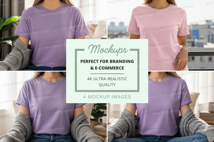 Casual t-shirt mockup