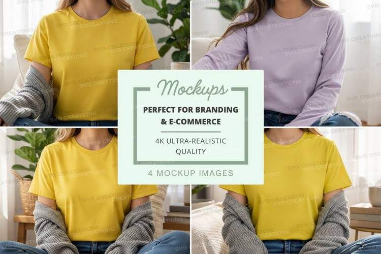 Casual t-shirt mockup