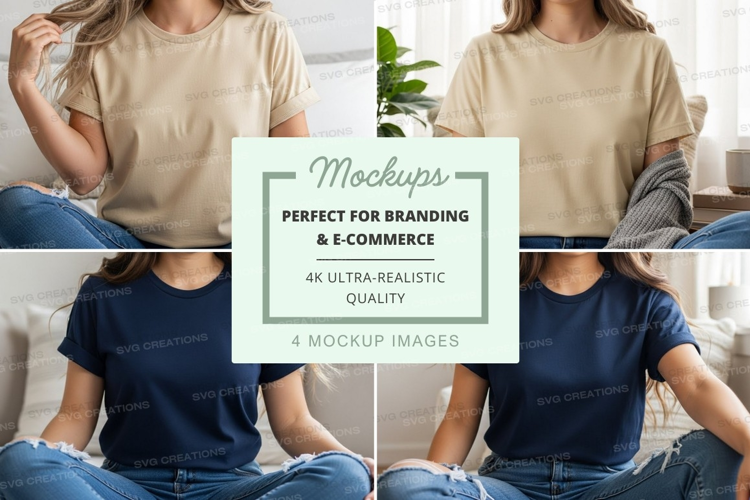 Casual t-shirt mockup