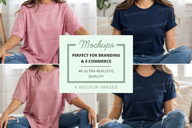 Casual t-shirt mockup