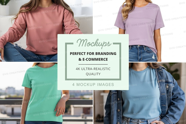 Casual t-shirt mockup