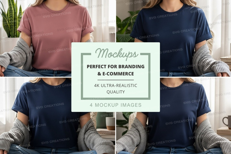 Casual t-shirt mockup