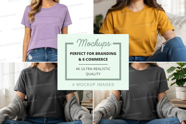 Casual t-shirt mockup