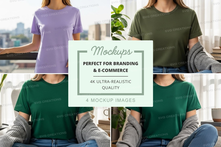Casual t-shirts mockup