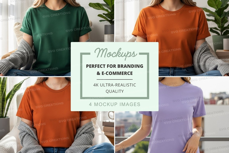Casual t-shirts mockup