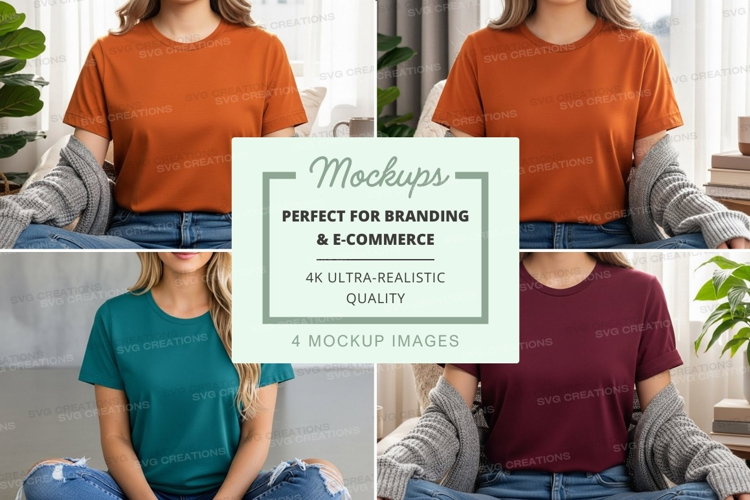 Casual t-shirt mockup