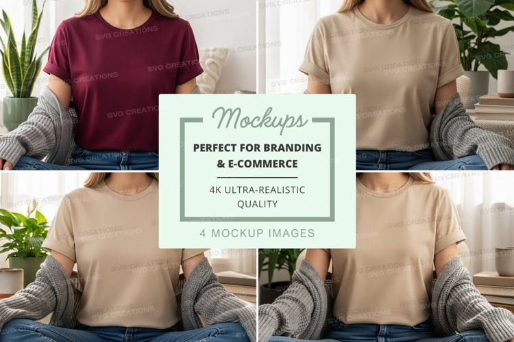 Casual t-shirt mockup