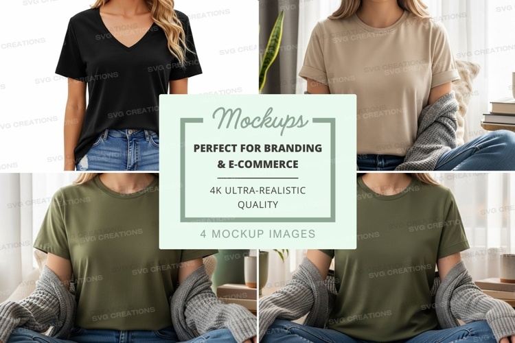 Casual t-shirts mockup