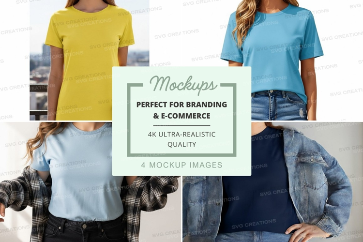 Casual t-shirts mockup