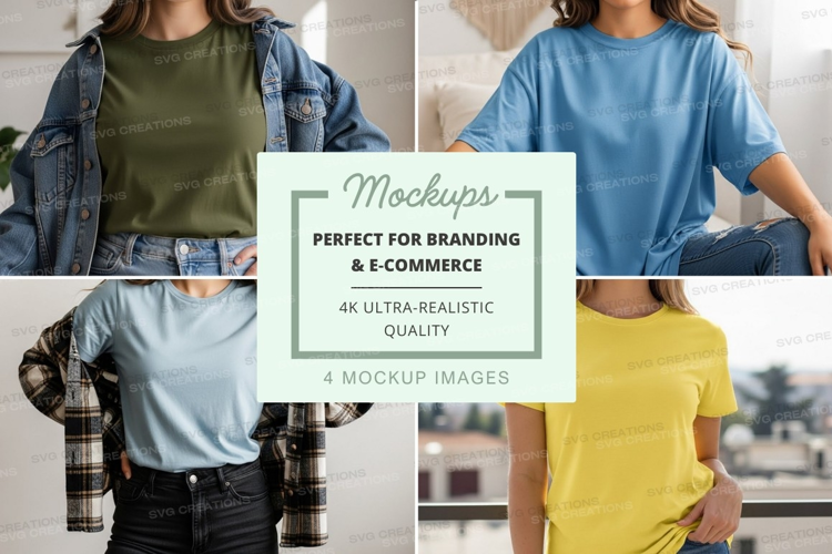 Casual t-shirts mockup
