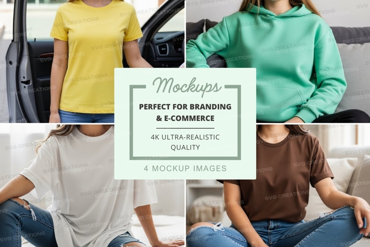 White Tshirt Mockup Image 5