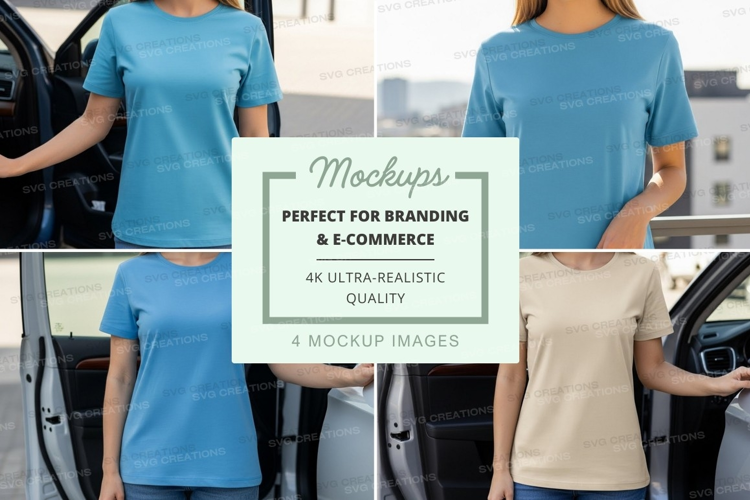 Women's t-shirt mockup
