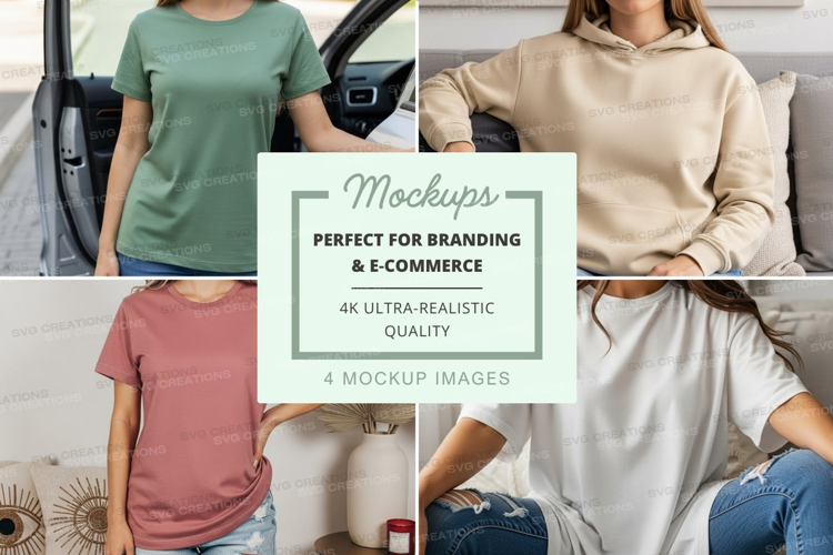 Casual t-shirt mockup
