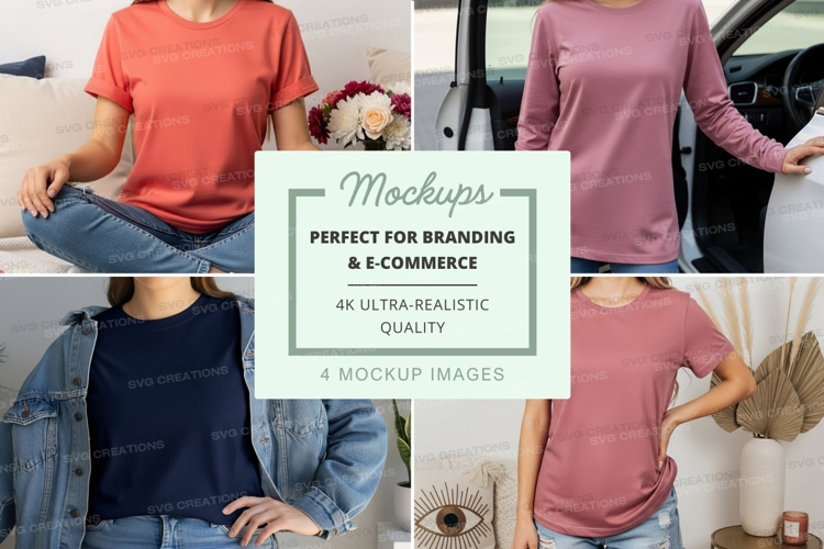 Casual t-shirts mockup