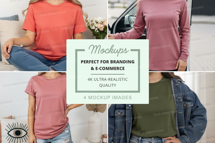 Casual t-shirts mockup