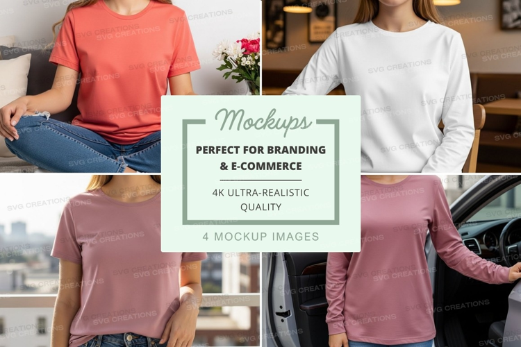 Casual t-shirts mockup