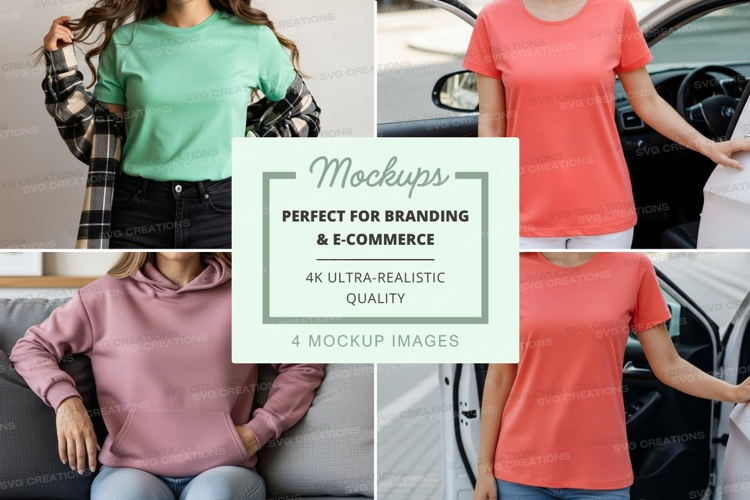 Casual women's clothing mockup