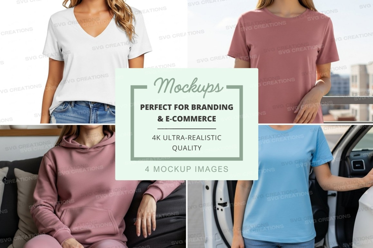 Casual t-shirt mockup