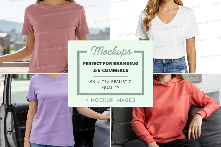 Casual t-shirts mockup
