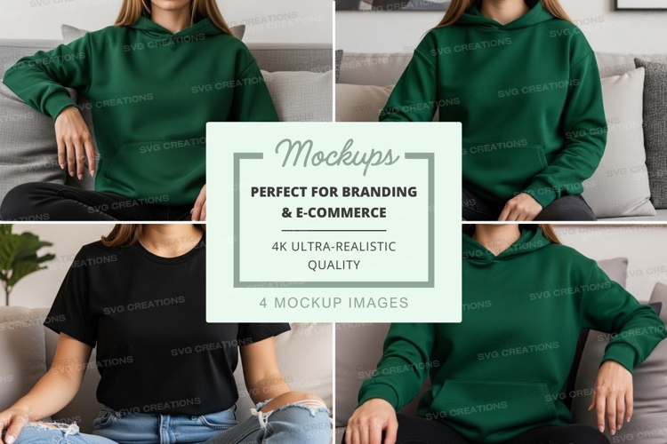 Black Tshirt Mockup Image 24