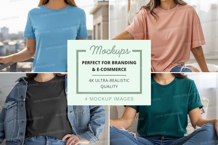 Casual t-shirt mockup