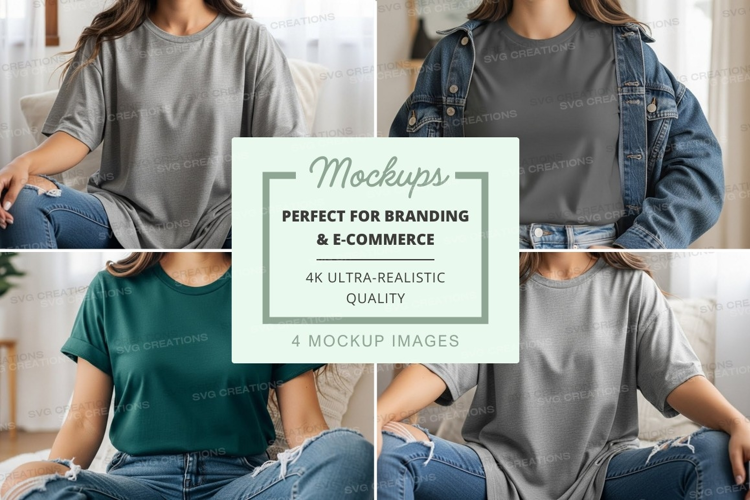 Casual t-shirt mockup
