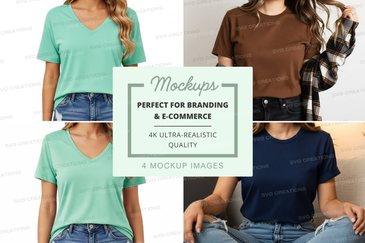Casual t-shirts mockup