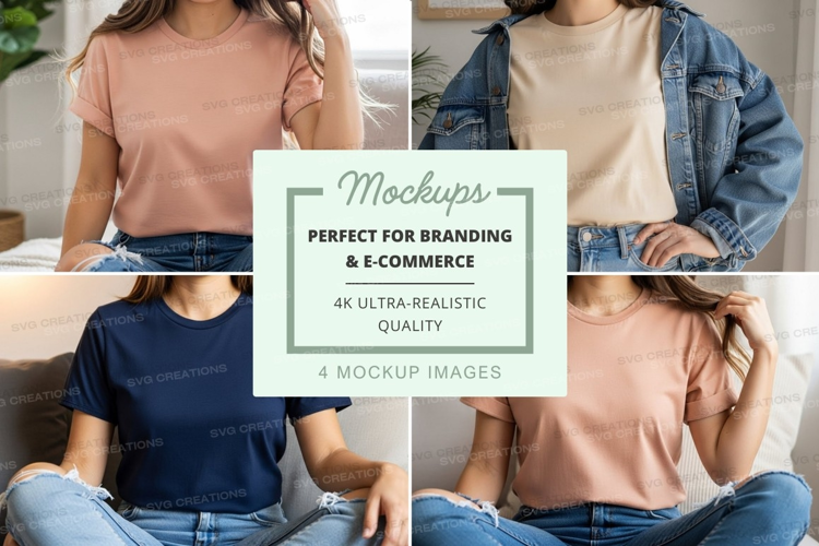 Casual t-shirt mockup